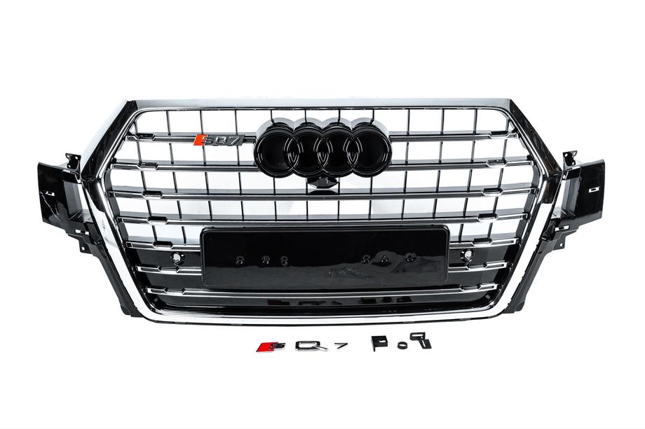 Audi Q7 2015–2026 Grila fata SQ7-Style (2015-2019, neagra cu crom) Image