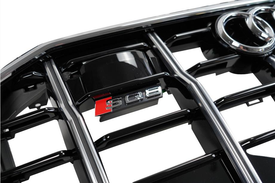 Audi Q8 2018- Grila Fata SQ-Style (2018-2023, neagra cu crom) Foto 6