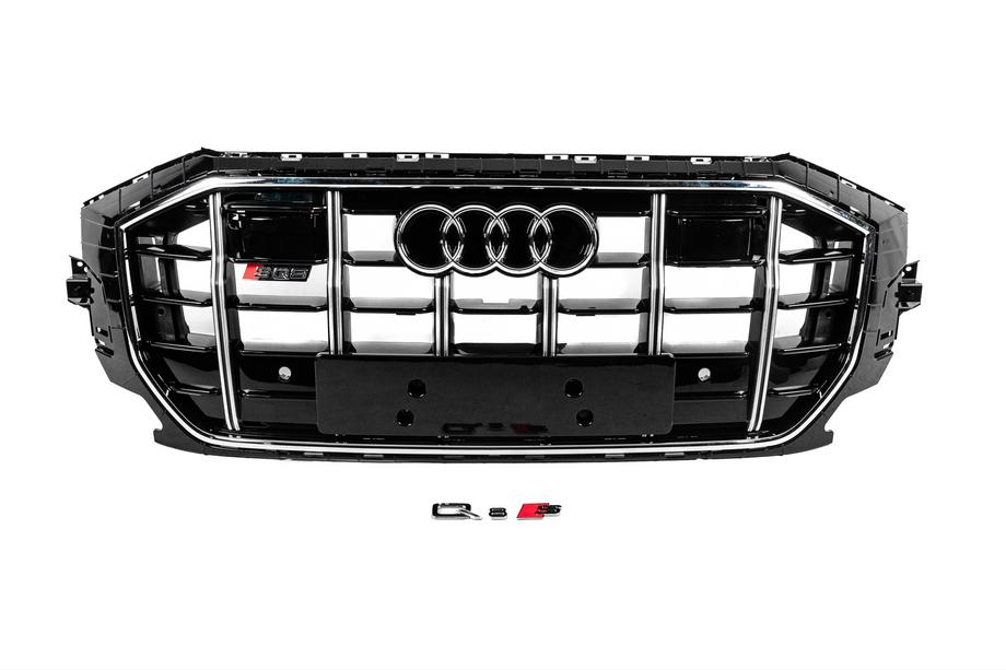 Audi Q8 2018- Grila Fata SQ-Style (2018-2023, neagra cu crom) Image
