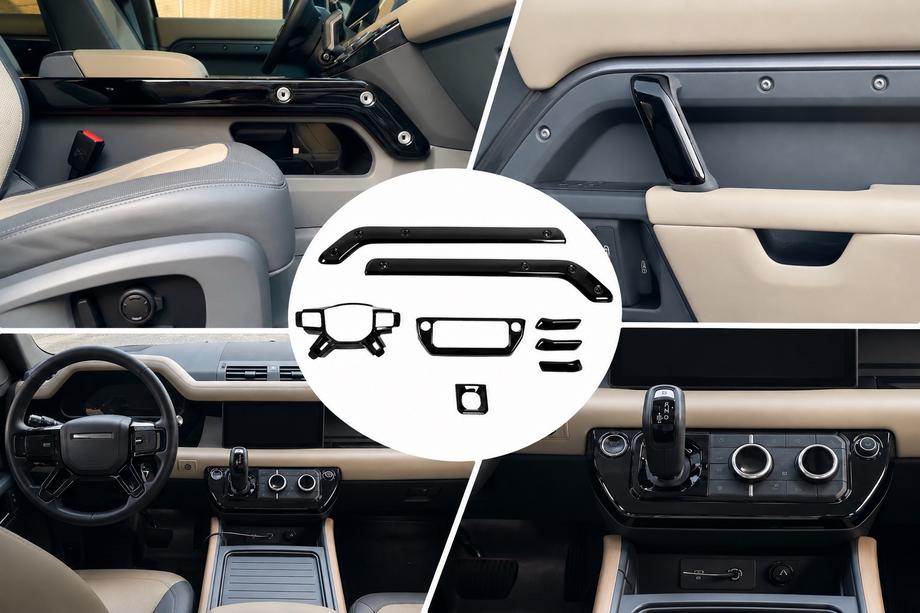 Land Rover Defender 2019- Capace interioare negre Image