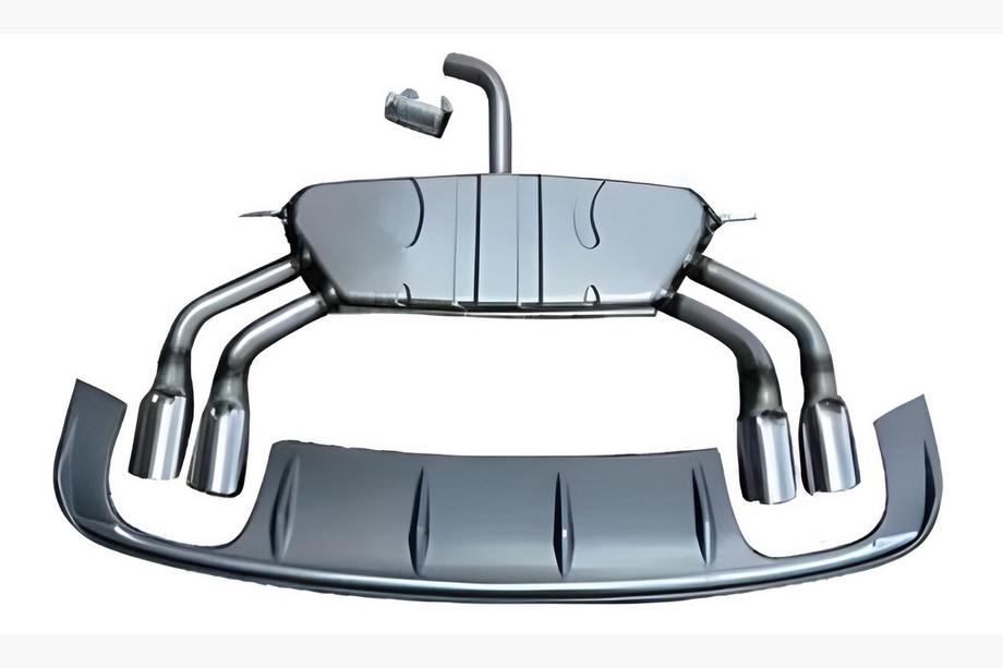 Audi A3 2012-2020 Difuzor spate cu tipsuri evacuare (pentru S/S-Line, 2012-2016) Image