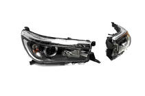 Toyota Hilux 2015- Faruri fata OEM V2 2015-2019 (pentru bec Xenon sau LED, set 2 buc) foto 5