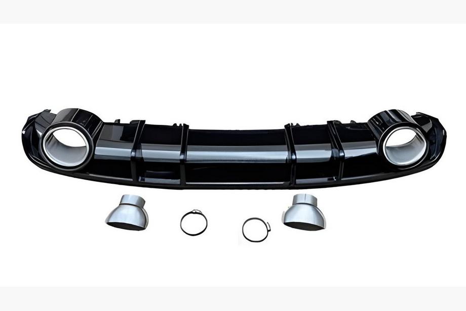 Audi A4 B9 2015-2024 Difuzor spate S-Style (2015-2019, negru mat) Image
