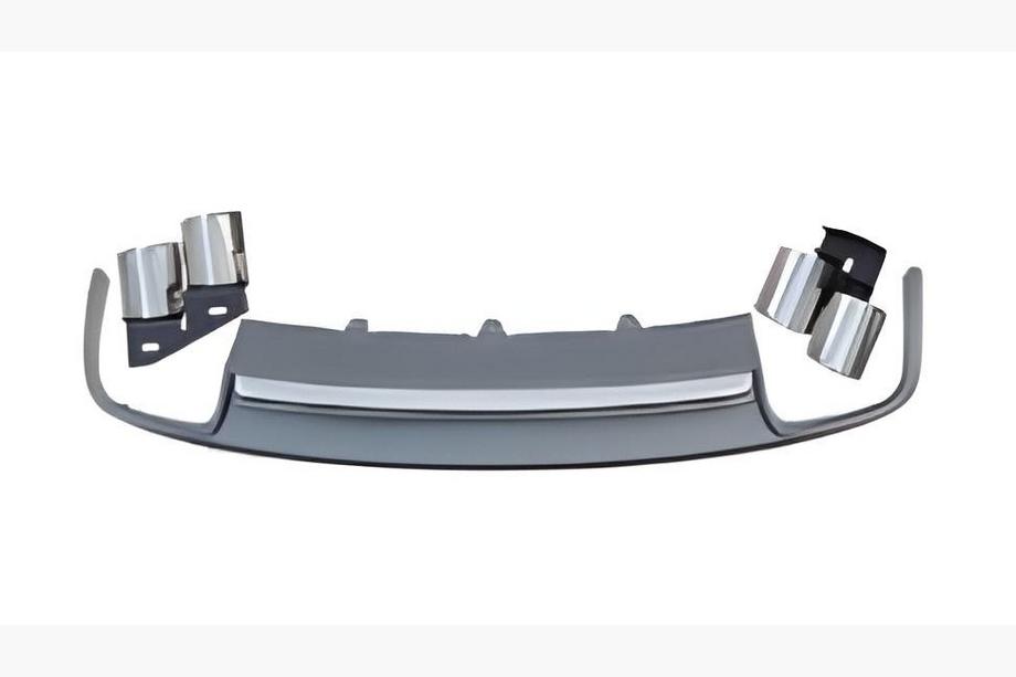 Audi A4 B8 2007-2015 Difuzor Spate cu Tipsuri Esapament S-Style (2007-2011) Image