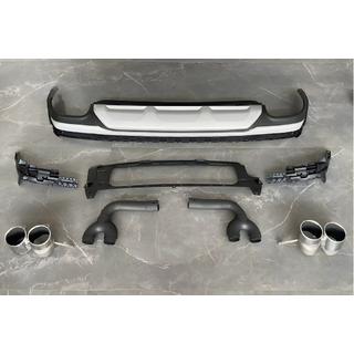 Difuzor Spate cu Tipsuri QRS-Style (2020+, Gri) Audi Q7 2015–2026