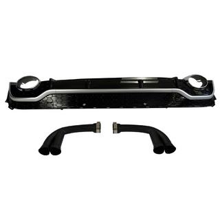 Difuzor Spate cu Tipsuri Esapament QRS-Style (2020+, Gri/Negru, 2.0/3.0) Audi Q7 2015–2026