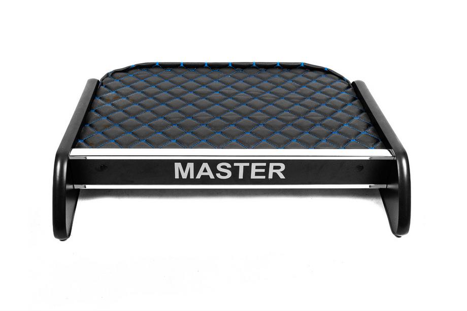 Renault Master 2011-2023 Polita bord (Negru cu cusatura albastra) Image