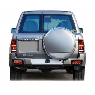 Stopuri spate LED Smoke Black (1999-2004, 2 buc) Nissan Patrol Y61 1997-2011 foto 2