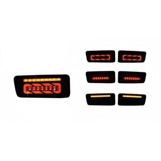Stopuri spate LED Smoke Black (1999-2005, 2 buc) Nissan Patrol Y61 1997-2011