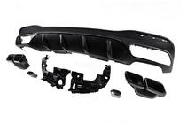 Mercedes GLE/ML class W166 2011-2018 Difuzor spate pentru GLE (design GLE63 Black) foto 5