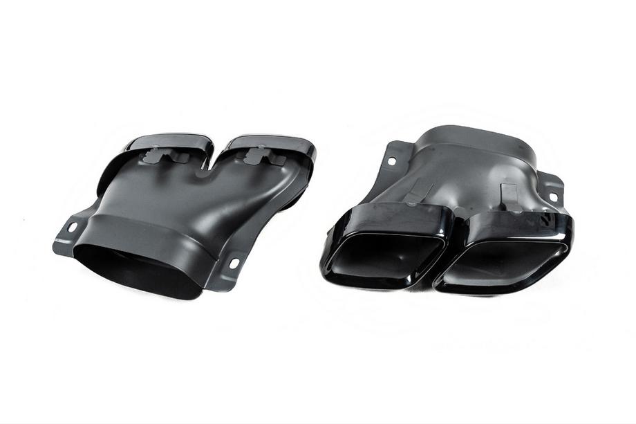 Mercedes C-class W205 2014-2021 Difuzor spate cu tipsuri Black (Design C63 2018-2021) Foto 7