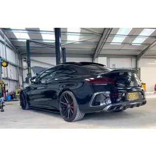 Difuzor spate cu tipsuri Black (pentru Coupe design AMG63) foto 1