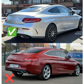 Difuzor spate cu tipsuri Black (pentru Coupe design AMG63) foto 3