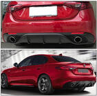 Alfa Romeo Giulia 2016-2022 Difuzor Bara Spate cu Tipsuri V1 (Plastic) foto 4