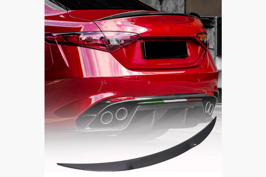 Alfa Romeo Giulia 2016-2022 Spoiler V5 (Carbon Uscat) Foto 1