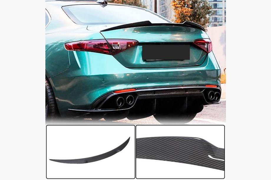 Alfa Romeo Giulia 2016-2022 Spoiler V5 (Carbon Uscat) Foto 2