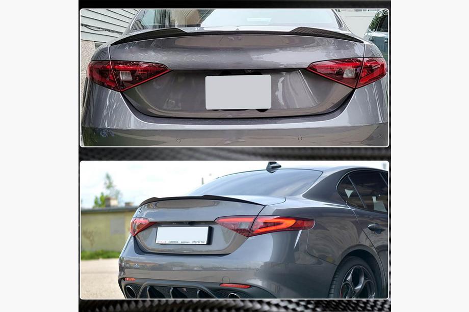Alfa Romeo Giulia 2016-2022 Spoiler V5 (Carbon Uscat) Foto 5