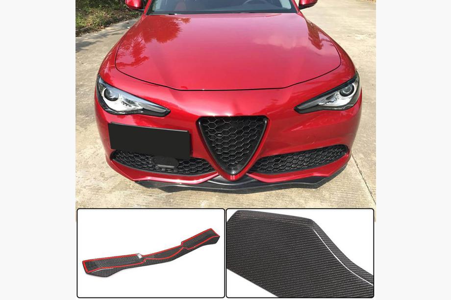 Alfa Romeo Giulia 2016-2022 Lip Bara Fata (pentru Sport, Carbon) Foto 2