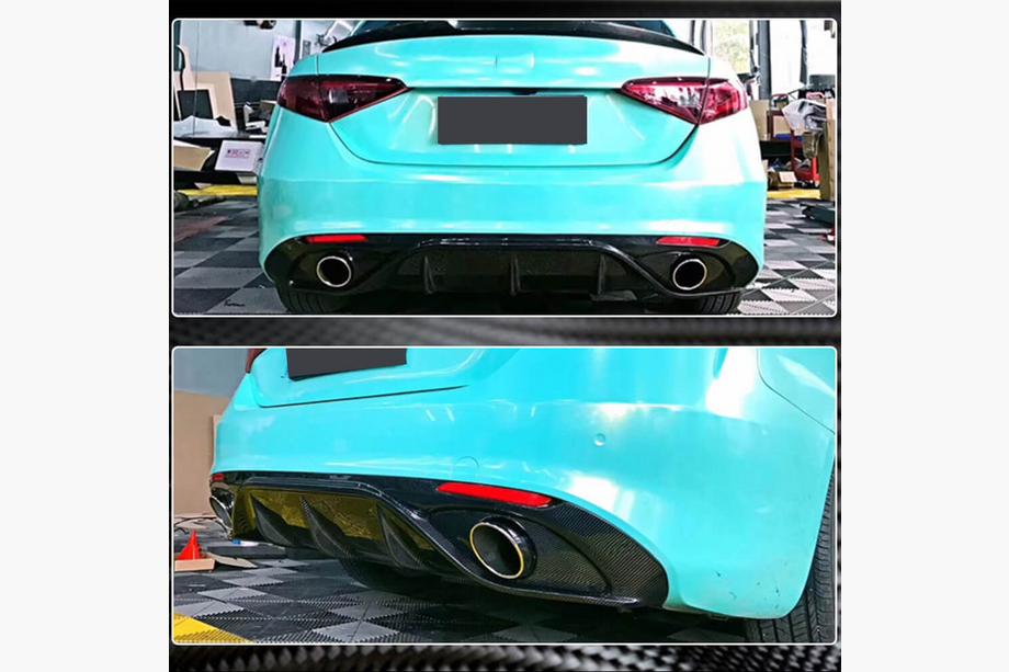 Alfa Romeo Giulia 2016-2022 Difuzor bara spate (pentru Sport, Carbon) Foto 4