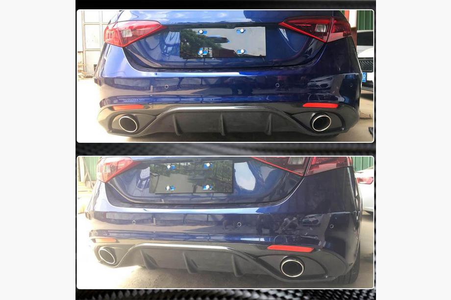 Alfa Romeo Giulia 2016-2022 Difuzor bara spate (pentru Sport, Carbon) Foto 5