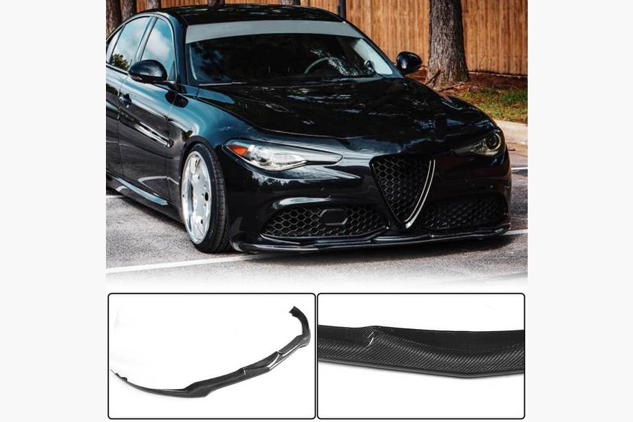 Alfa Romeo Giulia 2016-2022 Lip Bara Fata Carbon V2 (Carbon) Foto 2