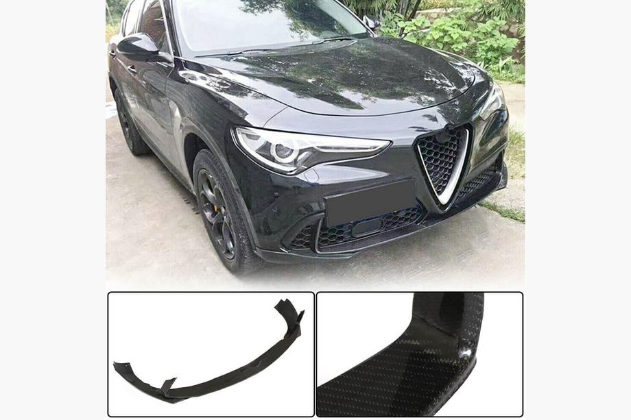 Alfa Romeo Stelvio 2016- Lip frontal (pentru Base, 2017-2023, ABS) Foto 1