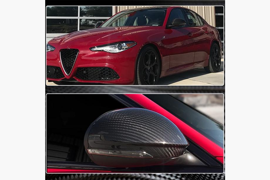 Alfa Romeo Stelvio 2016- Capace Oglinzi (2017-2023, Carbon Uscat) Foto 6