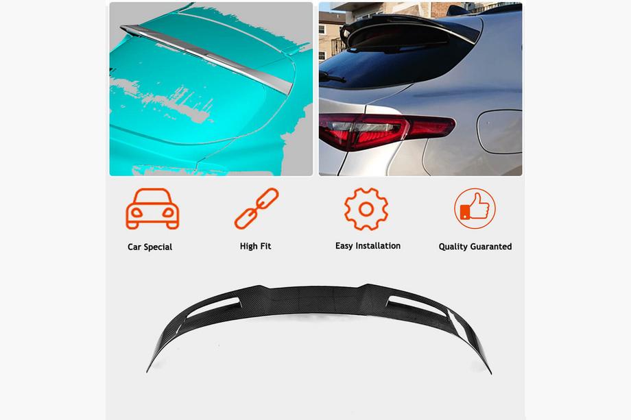 Alfa Romeo Stelvio 2016- Spoiler V4 (2017-2023, Carbon) Foto 2
