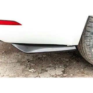 Extensii universale Flap pentru bara spate Tip-A (2 buc, negru lucios, plastic ABS) foto 1