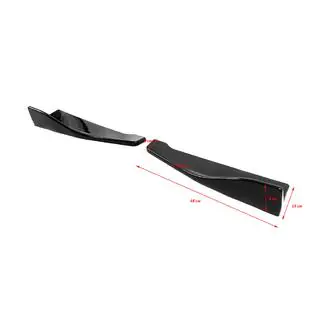 Extensii universale Flap pentru bara spate Tip-B (2 buc, negru lucios, plastic ABS) foto 2