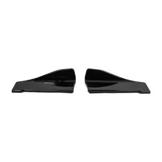Flap universale pentru bara spate Tip-C (2 buc, negru lucios, plastic ABS) foto 1