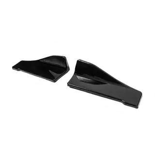 Flap universale pentru bara spate Tip-C (2 buc, negru lucios, plastic ABS) foto 2