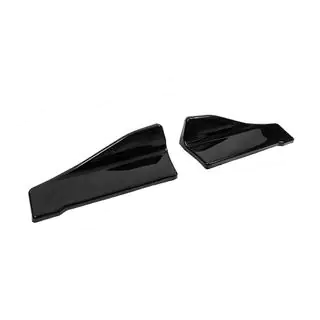 Flap universale pentru bara spate Tip-C (2 buc, negru lucios, plastic ABS) foto 3