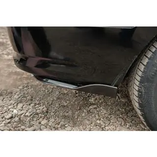 Extensii universale Flap pentru bara spate Tip-E (2 buc, negru lucios, plastic ABS) foto 1