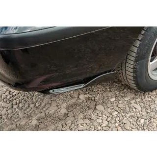 Extensii universale Flap pentru bara spate Tip-E (2 buc, negru lucios, plastic ABS) foto 2