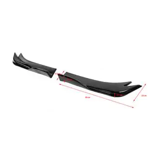 Extensii universale Flap pentru bara spate Tip-E (2 buc, negru lucios, plastic ABS) foto 4
