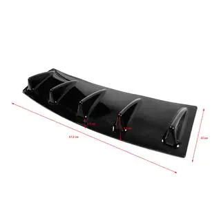 Difuzor Spate Universal Tip-E (Negru Lucios, Plastic ABS) foto 4