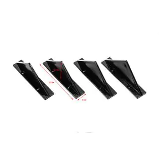 Difuzor Spate Universal Tip-F (4buc, Negru Lucios, Plastic ABS) foto 2