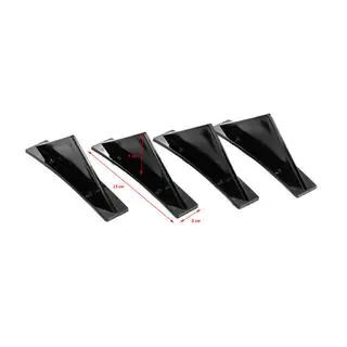Difuzor Spate Universal Tip-G (4buc, Negru Lucios, Plastic ABS) foto 2