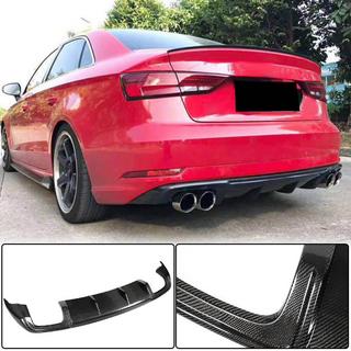Difuzor bara spate (pentru Base Sedan 2017-2020, carbon) foto 1