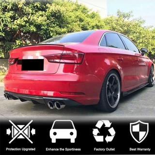 Difuzor bara spate (pentru Base Sedan 2017-2020, carbon) foto 2
