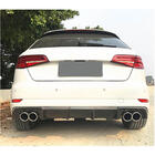 Audi A3 2012-2020 Difuzor bara spate V2 (pentru S-Line HB 2017-2020, Carbon) foto 3