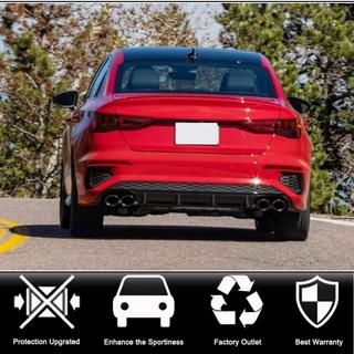Difuzor bara spate V2 pentru S-Line Sedan 2020-2023 (Carbon) foto 2