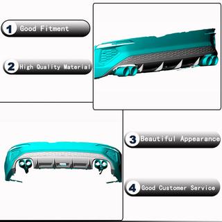 Difuzor bara spate V2 pentru S-Line Sedan 2020-2023 (Carbon) foto 3