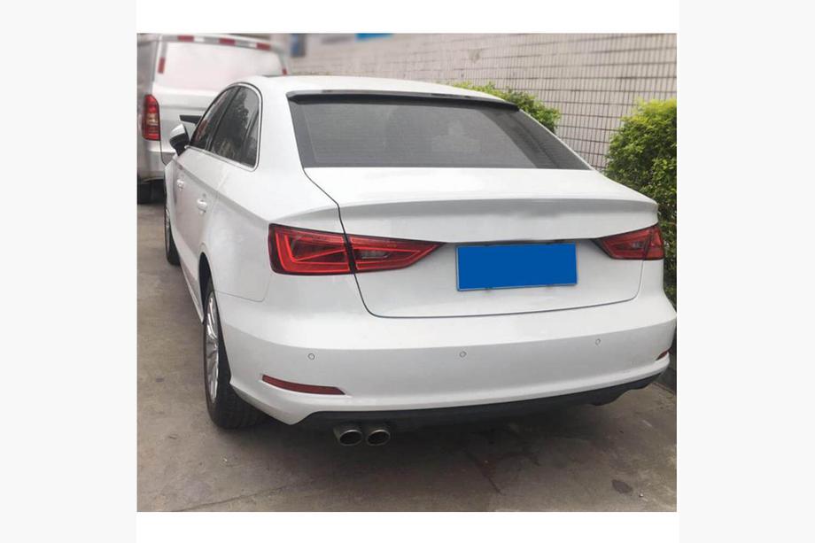 Audi A3 2012-2020 Eleron pentru luneta spate V2 (pentru Sedan, Carbon) Foto 3