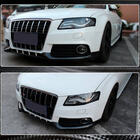 Audi A4 B8 2007-2015 Extensii Flap bara fata (pentru Base 2007-2011, Carbon) foto 4