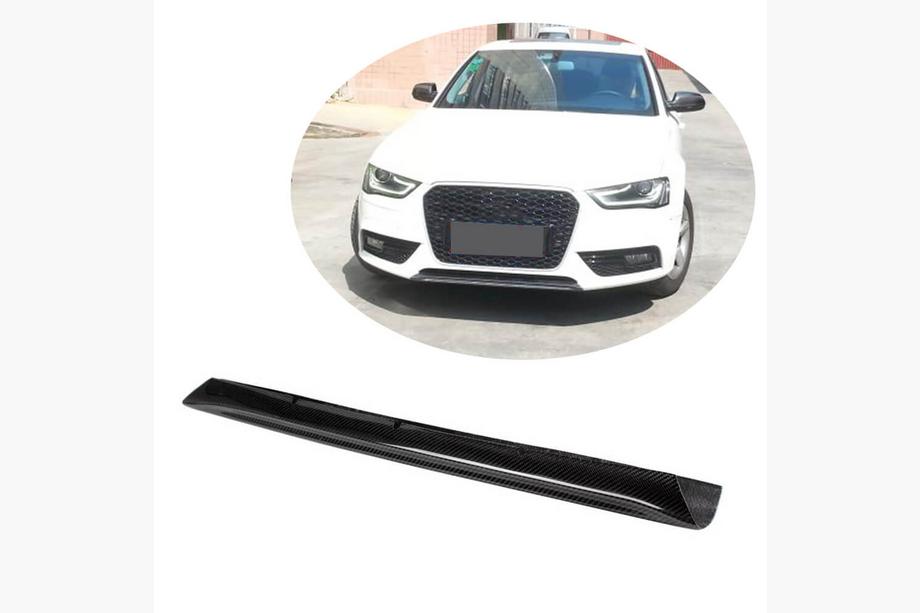 Audi A4 B8 2007-2015 Lip bara fata (pentru Base 2011-2015, Carbon) Image
