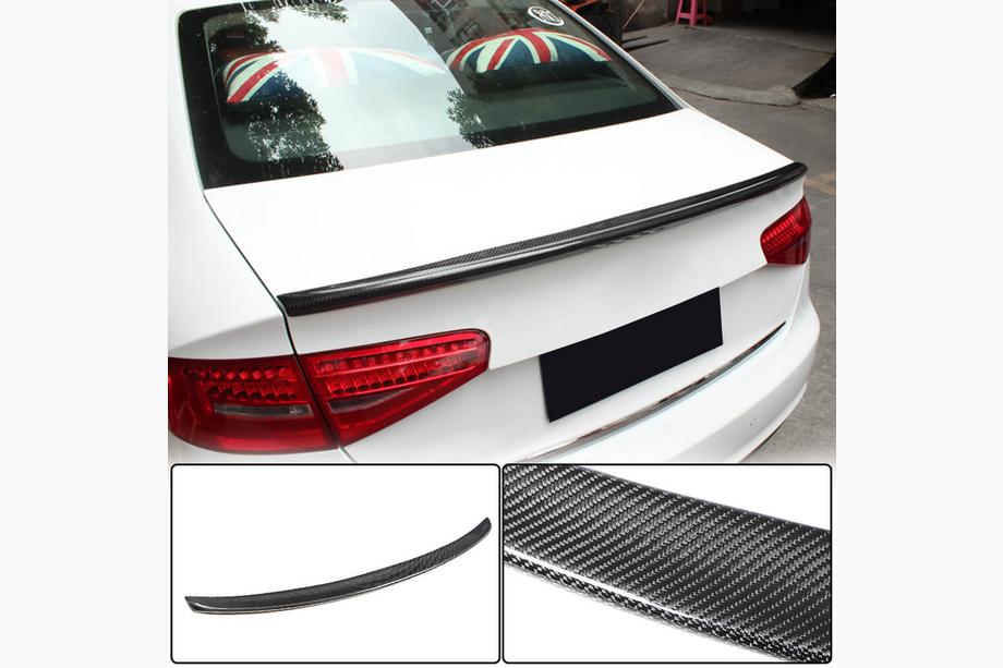 Audi A4 B8 2007-2015 Spoiler V2 (pentru Base 2011-2015, Carbon) Foto 1