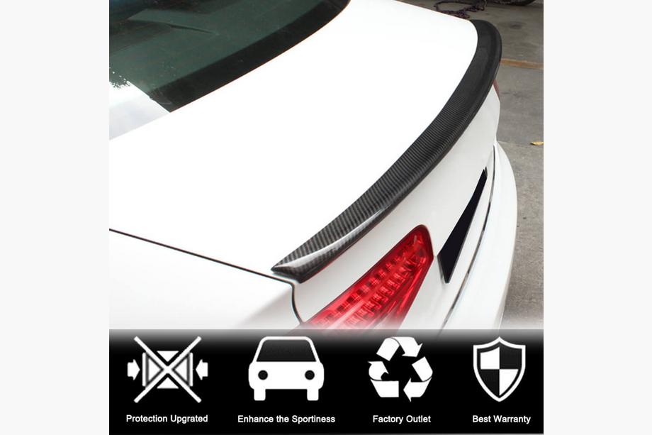 Audi A4 B8 2007-2015 Spoiler V2 (pentru Base 2011-2015, Carbon) Foto 2