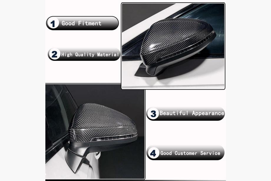 Audi A4 B9 2015-2024 Capace Oglinzi Inlocuire Style (Carbon) V1 Foto 4